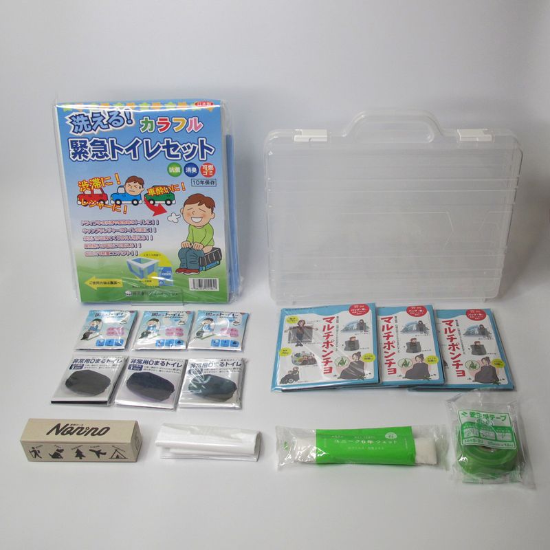 カーレット 車載向け（非常用トイレセット＆ミニ組立便座トイレ付き）
